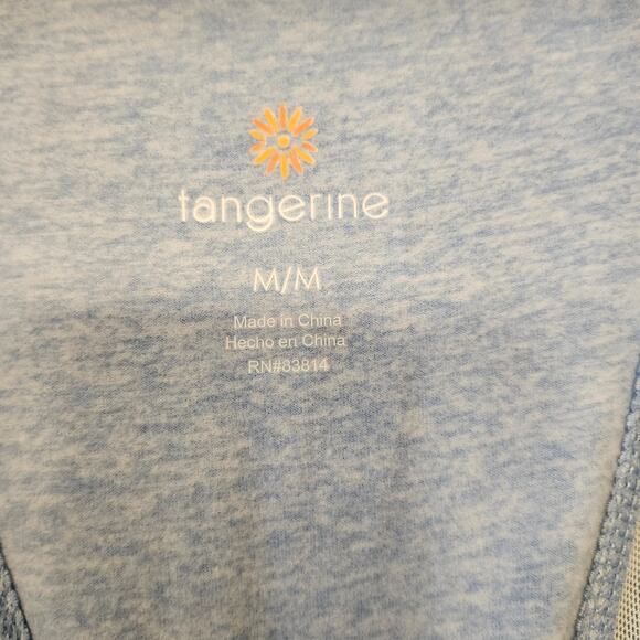 Tangerine Sweater Women Medium Blue Full Zip Athleisure Sporty Sweatshirt Jacket - Picture 2 of 13